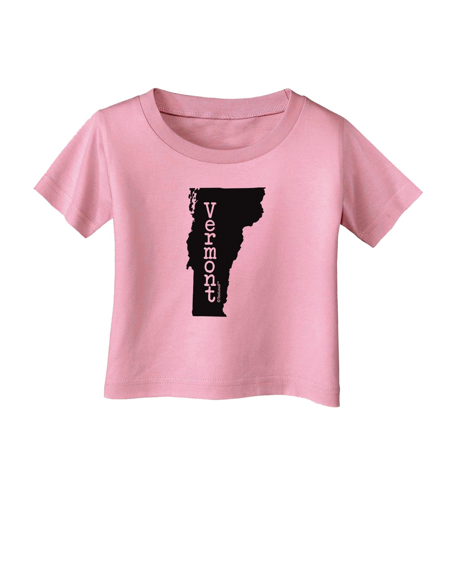 Vermont - United States Shape Infant T-Shirt by TooLoud-Infant T-Shirt-TooLoud-Candy-Pink-06-Months-Davson Sales