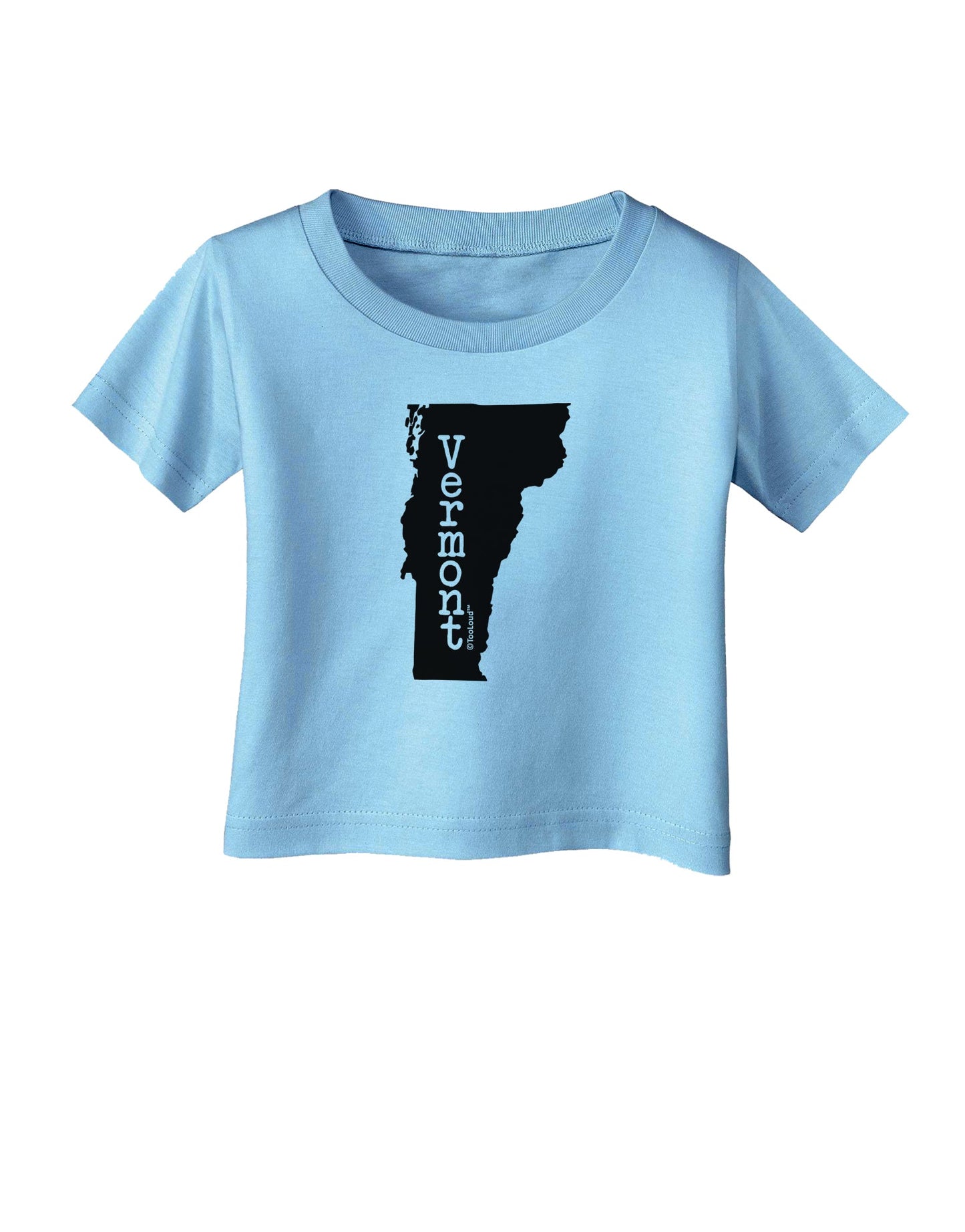 Vermont - United States Shape Infant T-Shirt by TooLoud-Infant T-Shirt-TooLoud-Aquatic-Blue-06-Months-Davson Sales