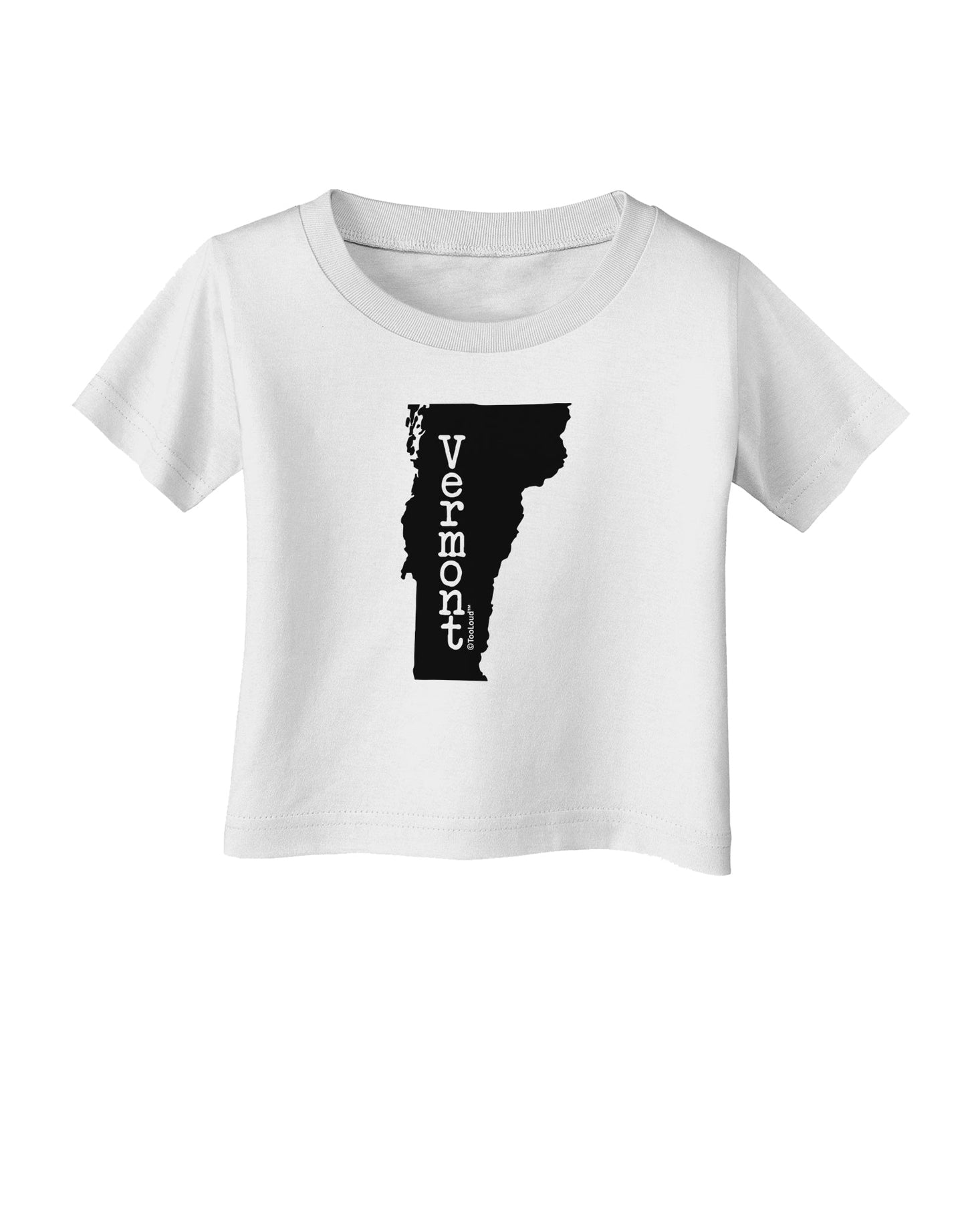 Vermont - United States Shape Infant T-Shirt by TooLoud-Infant T-Shirt-TooLoud-White-06-Months-Davson Sales