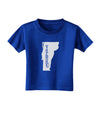 Vermont - United States Shape Toddler T-Shirt Dark by TooLoud-Toddler T-Shirt-TooLoud-Royal-Blue-2T-Davson Sales