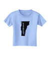 Vermont - United States Shape Toddler T-Shirt by TooLoud-Toddler T-Shirt-TooLoud-Aquatic-Blue-2T-Davson Sales