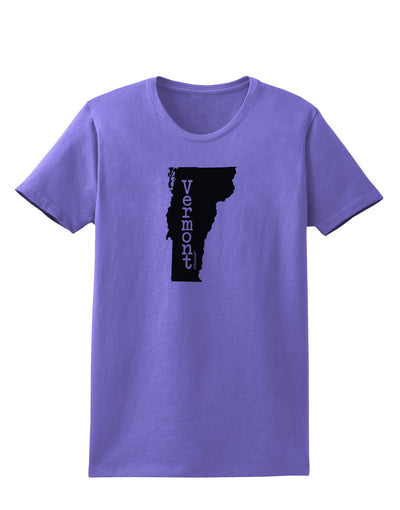 Vermont - United States Shape Womens T-Shirt by TooLoud-Womens T-Shirt-TooLoud-Violet-X-Small-Davson Sales