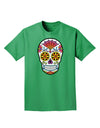 Version 1 Colorful Day of the Dead Calavera Adult Dark T-Shirt-Mens T-Shirt-TooLoud-Kelly-Green-Small-Davson Sales