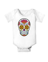 Version 1 Colorful Day of the Dead Calavera Baby Romper Bodysuit-Baby Romper-TooLoud-White-06-Months-Davson Sales