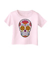 Version 1 Colorful Day of the Dead Calavera Infant T-Shirt-Infant T-Shirt-TooLoud-Light-Pink-06-Months-Davson Sales