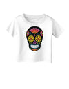 Version 2 Black Day of the Dead Calavera Infant T-Shirt-Infant T-Shirt-TooLoud-White-06-Months-Davson Sales