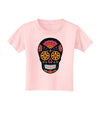 Version 2 Black Day of the Dead Calavera Toddler T-Shirt-Toddler T-Shirt-TooLoud-Light-Pink-2T-Davson Sales