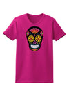 Version 2 Black Day of the Dead Calavera Womens Dark T-Shirt-TooLoud-Hot-Pink-Small-Davson Sales