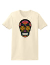 Version 2 Black Day of the Dead Calavera Womens T-Shirt-Womens T-Shirt-TooLoud-Natural-X-Small-Davson Sales