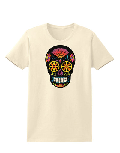 Version 2 Black Day of the Dead Calavera Womens T-Shirt-Womens T-Shirt-TooLoud-Natural-X-Small-Davson Sales