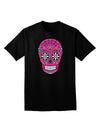 Version 4 Pink Day of the Dead Calavera Adult Dark V-Neck T-Shirt-Mens V-Neck T-Shirt-TooLoud-Black-Small-Davson Sales