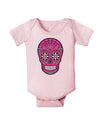 Version 4 Pink Day of the Dead Calavera Baby Romper Bodysuit-Baby Romper-TooLoud-Light-Pink-06-Months-Davson Sales