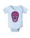 Version 4 Pink Day of the Dead Calavera Baby Romper Bodysuit-Baby Romper-TooLoud-Light-Blue-06-Months-Davson Sales
