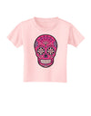 Version 4 Pink Day of the Dead Calavera Toddler T-Shirt-Toddler T-Shirt-TooLoud-Light-Pink-2T-Davson Sales