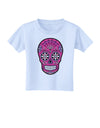 Version 4 Pink Day of the Dead Calavera Toddler T-Shirt-Toddler T-Shirt-TooLoud-Light-Blue-2T-Davson Sales