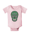 Version 5 Green Day of the Dead Calavera Baby Romper Bodysuit-Baby Romper-TooLoud-Light-Pink-06-Months-Davson Sales