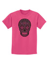 Version 5 Green Day of the Dead Calavera Childrens T-Shirt-Childrens T-Shirt-TooLoud-Sangria-X-Small-Davson Sales