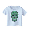 Version 5 Green Day of the Dead Calavera Infant T-Shirt-Infant T-Shirt-TooLoud-Light-Blue-06-Months-Davson Sales