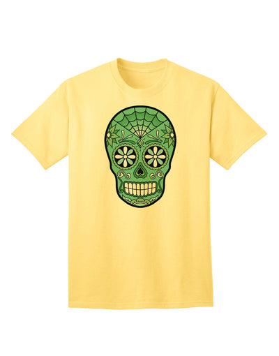 Version 5 Green Day of the Dead Calavera - Premium Adult T-Shirt for Ecommerce Collection-Mens T-shirts-TooLoud-Yellow-Small-Davson Sales