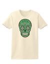 Version 5 Green Day of the Dead Calavera Womens T-Shirt-Womens T-Shirt-TooLoud-Natural-X-Small-Davson Sales