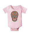 Version 6 Copper Patina Day of the Dead Calavera Baby Romper Bodysuit-Baby Romper-TooLoud-Light-Pink-06-Months-Davson Sales