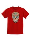 Version 6 Copper Patina Day of the Dead Calavera Childrens Dark T-Shirt-Childrens T-Shirt-TooLoud-Red-X-Small-Davson Sales