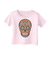 Version 6 Copper Patina Day of the Dead Calavera Infant T-Shirt-Infant T-Shirt-TooLoud-Light-Pink-06-Months-Davson Sales