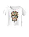 Version 6 Copper Patina Day of the Dead Calavera Infant T-Shirt-Infant T-Shirt-TooLoud-White-06-Months-Davson Sales