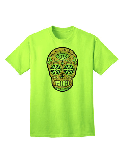 Version 6 Copper Patina - Day of the Dead Calavera: Premium Adult T-Shirt Collection-Mens T-shirts-TooLoud-Neon-Green-Small-Davson Sales