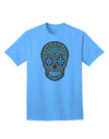 Version 6 Copper Patina - Day of the Dead Calavera: Premium Adult T-Shirt Collection-Mens T-shirts-TooLoud-Aquatic-Blue-Small-Davson Sales