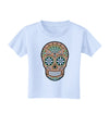 Version 6 Copper Patina Day of the Dead Calavera Toddler T-Shirt-Toddler T-Shirt-TooLoud-Light-Blue-2T-Davson Sales