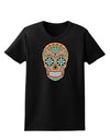 Version 6 Copper Patina Day of the Dead Calavera Womens Dark T-Shirt-TooLoud-Black-X-Small-Davson Sales