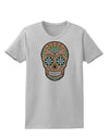 Version 6 Copper Patina Day of the Dead Calavera Womens T-Shirt-Womens T-Shirt-TooLoud-AshGray-X-Small-Davson Sales