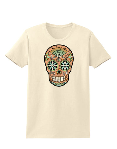 Version 6 Copper Patina Day of the Dead Calavera Womens T-Shirt-Womens T-Shirt-TooLoud-Natural-X-Small-Davson Sales