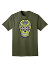 Version 7 Poison Day of the Dead Calavera Adult Dark T-Shirt-Mens T-Shirt-TooLoud-Military-Green-Small-Davson Sales