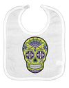 Version 7 Poison Day of the Dead Calavera Baby Bib