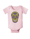 Version 7 Poison Day of the Dead Calavera Baby Romper Bodysuit-Baby Romper-TooLoud-Light-Pink-06-Months-Davson Sales