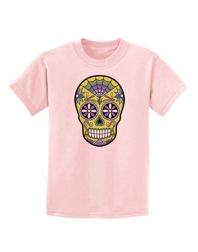 Version 7 Poison Day of the Dead Calavera Childrens T-Shirt-Childrens T-Shirt-TooLoud-PalePink-X-Small-Davson Sales