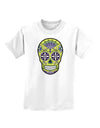 Version 7 Poison Day of the Dead Calavera Childrens T-Shirt-Childrens T-Shirt-TooLoud-White-X-Small-Davson Sales