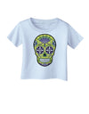 Version 7 Poison Day of the Dead Calavera Infant T-Shirt-Infant T-Shirt-TooLoud-Light-Blue-06-Months-Davson Sales