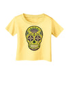 Version 7 Poison Day of the Dead Calavera Infant T-Shirt-Infant T-Shirt-TooLoud-Daffodil-Yellow-06-Months-Davson Sales