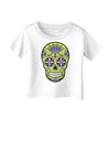 Version 7 Poison Day of the Dead Calavera Infant T-Shirt-Infant T-Shirt-TooLoud-White-06-Months-Davson Sales