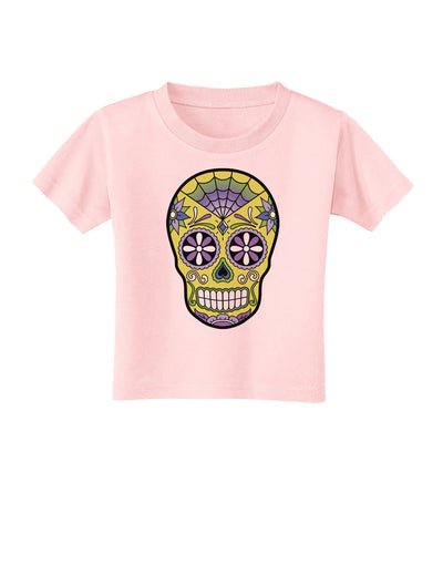 Version 7 Poison Day of the Dead Calavera Toddler T-Shirt-Toddler T-Shirt-TooLoud-Light-Pink-2T-Davson Sales