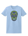 Version 7 Poison Day of the Dead Calavera Womens T-Shirt-Womens T-Shirt-TooLoud-Light-Blue-X-Small-Davson Sales