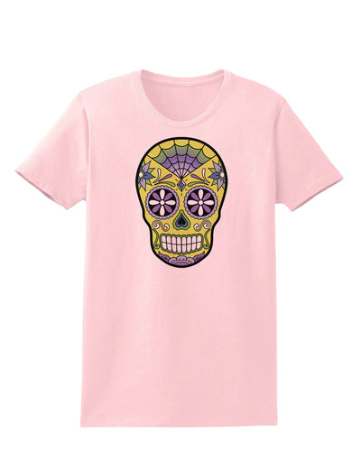 Version 7 Poison Day of the Dead Calavera Womens T-Shirt-Womens T-Shirt-TooLoud-PalePink-X-Small-Davson Sales