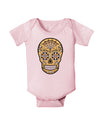 Version 8 Gold Day of the Dead Calavera Baby Romper Bodysuit-Baby Romper-TooLoud-Light-Pink-06-Months-Davson Sales