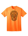 Version 8 Gold - Day of the Dead Calavera: Premium Adult T-Shirt Collection-Mens T-shirts-TooLoud-Neon-Orange-Small-Davson Sales