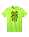 Version 8 Gold - Day of the Dead Calavera: Premium Adult T-Shirt Collection-Mens T-shirts-TooLoud-Neon-Green-Small-Davson Sales