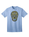 Version 8 Gold - Day of the Dead Calavera: Premium Adult T-Shirt Collection-Mens T-shirts-TooLoud-Light-Blue-Small-Davson Sales