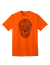 Version 8 Gold - Day of the Dead Calavera: Premium Adult T-Shirt Collection-Mens T-shirts-TooLoud-Orange-Small-Davson Sales